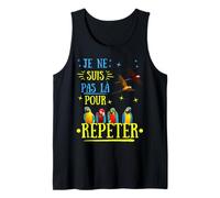 No Estoy aquí para Repetir Humor Loro Camiseta sin Mangas