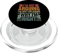 No Estoy argumentando Que Solo Estoy explicando por qué Tengo razón Retro PopSockets PopGrip para MagSafe