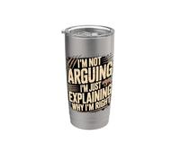 No estoy argumentando que solo estoy explicando por qué tengo razón Vaso térmico de acero inoxidable de doble pared