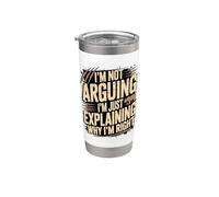 No estoy argumentando que solo estoy explicando por qué tengo razón Vaso térmico de acero inoxidable de doble pared