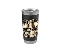 No estoy argumentando que solo estoy explicando por qué tengo razón Vaso térmico de acero inoxidable de doble pared