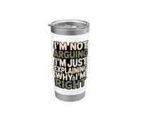 No estoy argumentando que solo estoy explicando por qué tengo razón Vaso térmico de acero inoxidable de doble pared