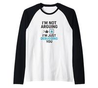 No estoy argumentando que solo te estoy depurando - Chiste tecnológico divertido Camiseta Manga Raglan