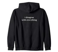 No Estoy de Acuerdo con Casi Todo Gracioso sarcástico Sudadera con Capucha