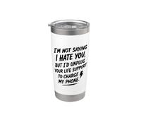No estoy diciendo que te odio, pero... humor sarcástico divertido Vaso térmico de acero inoxidable de doble pared