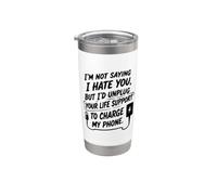 No estoy diciendo que te odio, pero... humor sarcástico divertido Vaso térmico de acero inoxidable de doble pared