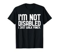 No Estoy discapacitado I Just Walk Fancy White Cane Safety Day Camiseta