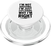 No Estoy Discutiendo Solo explicando por qué Tengo razón Gracioso PopSockets PopGrip para MagSafe
