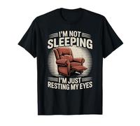 No Estoy durmiendo Estoy descansando mis Ojos Papá Broma Hombres Divertidos Camiseta