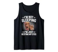 No Estoy durmiendo Estoy descansando mis Ojos Papá Broma Hombres Divertidos Camiseta sin Mangas