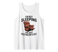 No Estoy durmiendo Estoy descansando mis Ojos Papá Broma Hombres Divertidos Camiseta sin Mangas