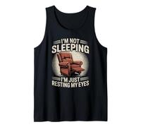 No Estoy durmiendo Estoy descansando mis Ojos Papá Broma Hombres Divertidos Camiseta sin Mangas