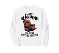 No Estoy durmiendo Estoy descansando mis Ojos Papá Broma Hombres Divertidos Sudadera