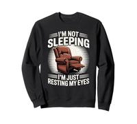 No Estoy durmiendo Estoy descansando mis Ojos Papá Padre Hombres Divertidos Sudadera