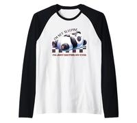 No Estoy durmiendo Solo descansando mis Ojos Humor Sueño Camiseta Manga Raglan