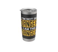 No estoy en peligro Combate Deporte Artes marciales Fighter Wing Chun Vaso térmico de acero inoxidable de doble pared