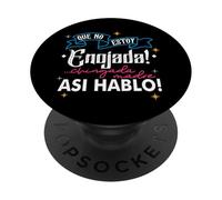No Estoy Enojada, Asi Es Mi Cara, Latina Chingona Cabrona PopSockets PopGrip Adhesivo