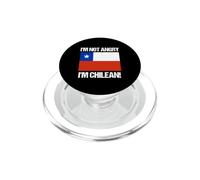 No Estoy Enojado Chileno Chile Bandera Chileno-Americana PopSockets PopGrip para MagSafe