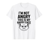 No Estoy Enojado, Esta es mi Cara Feliz Divertida Camiseta gráfica económica