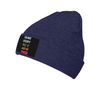 No Estoy Enojado Esta Es Solo Mi Cara Mujer Hombre Gorro Invierno Deportivo Gorros con Vuelta Elástico Skull Cap para Clima Frío Correr Ciclismo