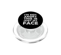 No Estoy Enojado Esto es Solo mi Cara Citas Divertidas enojadas PopSockets PopGrip para MagSafe