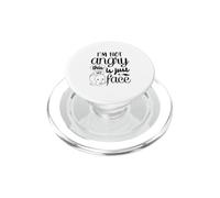 No Estoy Enojado Esto es Solo mi Cara PopSockets PopGrip para MagSafe