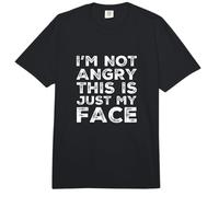 No Estoy Enojado Esto es Solo mi Cara Sarcástico Divertido Estado de ánimo Citas Comfort Colors Adult Heavyweight T-Shirt