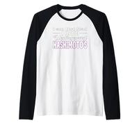 NO Estoy Enojado Tengo UNDIAGNOSTICO HASHIMOTO TIROIDES Camiseta Manga Raglan