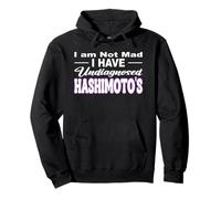 NO Estoy Enojado Tengo UNDIAGNOSTICO HASHIMOTO TIROIDES Sudadera con Capucha