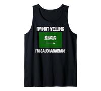 No Estoy Gritando Arabia Saudita Bandera del país Arabia Camiseta sin Mangas