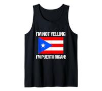 No estoy gritando bandera de los países puertorriqueños Puerto Rico Camiseta sin Mangas