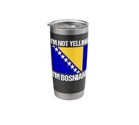 No estoy gritando bandera del país bosnio Cultura de Bosnia Vaso térmico de acero inoxidable de doble pared