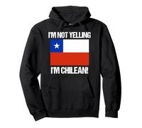 No Estoy Gritando Bandera del país chileno Chile Sudadera con Capucha