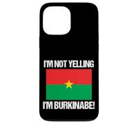 No Estoy Gritando Burkina Faso Bandera del país de Burkina Faso Carcasa para iPhone 13 Pro MAX