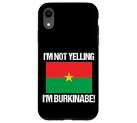 No Estoy Gritando Burkina Faso Bandera del país de Burkina Faso Carcasa para iPhone XR