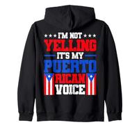 No Estoy Gritando es mi Voz puertorriqueña Puerto Rico Sudadera con Capucha