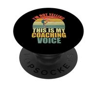 No Estoy Gritando Este es mi Entrenador Entrenador de Gimnasia de Voz PopSockets PopGrip Adhesivo