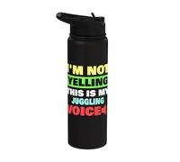 No estoy gritando Este es mi malabarista de voz de malabares Stainless Steel Insulated Water Bottle