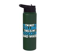 No estoy gritando este es mi papá de fútbol voz papá de fútbol Stainless Steel Insulated Water Bottle