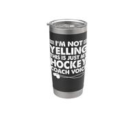 No estoy gritando esto es solo mi entrenador de hockey voz mamá papá Vaso térmico de acero inoxidable de doble pared