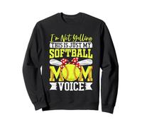 No estoy gritando esto es solo mi voz de mamá de softbol Sudadera