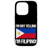 No Estoy Gritando la Bandera del país Filipino, Cita de Filipinas Carcasa para iPhone 14 Pro