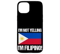 No Estoy Gritando la Bandera del país Filipino, Cita de Filipinas Carcasa para iPhone 15 Plus