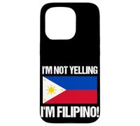 No Estoy Gritando la Bandera del país Filipino, Cita de Filipinas Carcasa para iPhone 15 Pro