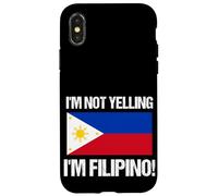 No Estoy Gritando la Bandera del país Filipino, Cita de Filipinas Carcasa para iPhone X/XS