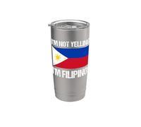 No estoy gritando la bandera del país filipino, cita de Filipinas Vaso térmico de acero inoxidable de doble pared
