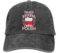 No Estoy Gritando, Soy Polaco Mujeres Hombres Gorra-Deportiva Peso Ligero Protección Solar Gorras Ajustable Gorra De Béisbol para Golf Pesca Caza