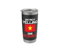 No estoy gritando soy vietnamita divertida cita de Vietnam Vaso térmico de acero inoxidable de doble pared