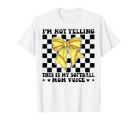 No estoy gritando This Is My Softball Mom Voice Día de la Madre Camiseta