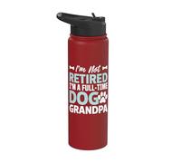 No estoy jubilado, soy un abuelo perro a tiempo completo Stainless Steel Insulated Water Bottle